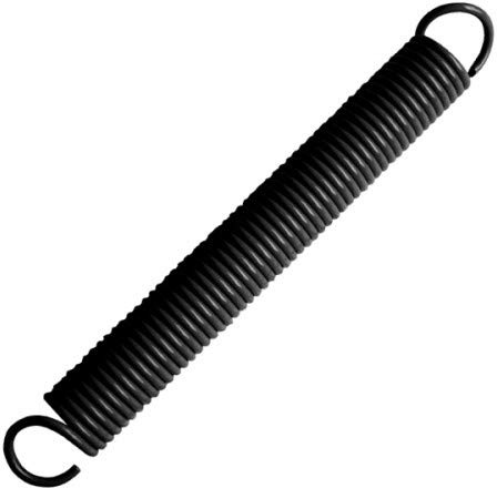 Cardale Pattern Garage Door Blue Spot Spring - BLACK POWDER COATED (Pair)