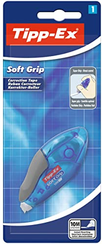 Tipp-Ex Soft Grip Rubans Correcteurs - 10 m x 4,2 mm, Blister de 1