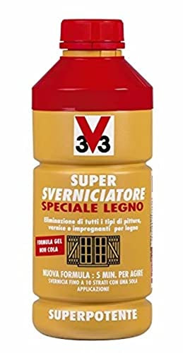 V33 Sverniciatore Formula Gel Ad Azione Profonda Specifico Legno 0,5 Lt