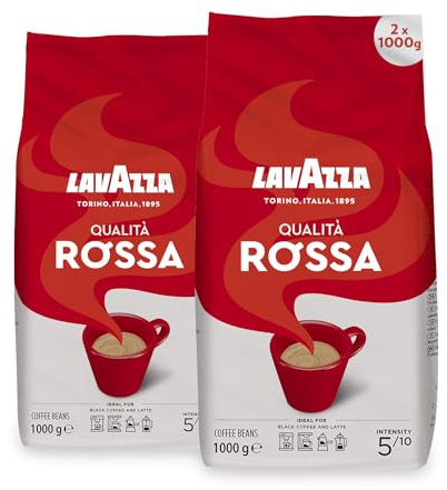 Lavazza Qualita Rossa Coffee Beans, 2 x 1kg
