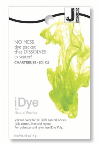 Jacquard iDye Chartreuse Fabric Dye for Textiles Using Natural Fibres14g No Mess Packet