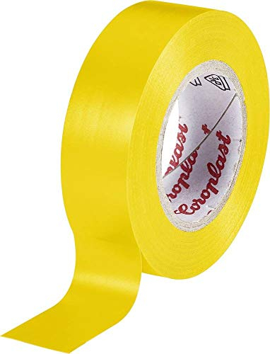 Coroplast 302 302-10-YE Ruban isolant Jaune (L x l) 10 m x 15 mm