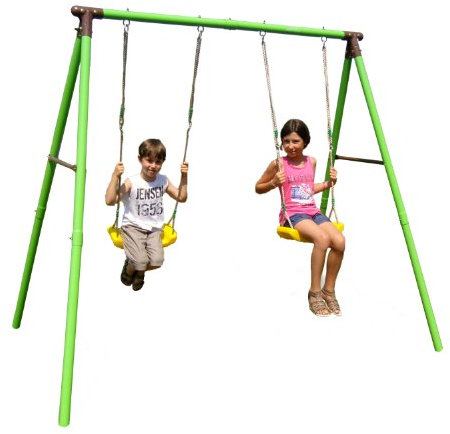 New Plast AG200-10250DX - Altalena Doppia in Metallo Rondine