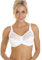 Camille Melody Lace Full Coverage Bra – Underwired Women's Bras with Scalloped Edge & Adjustable Straps – Elegant & Supportive White Bras for Women - White 36G