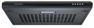 Cookology VISOR600BK 60cm Visor Cooker Hood | Kitchen Extractor Fan in Black