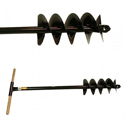 Polar 5521 Erdlochbohrer Ø 150 mm Pfahlbohrer Erdbohrer Handbohrer Länge 105 cm