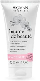 BAUME DE BEAUTE - Crème Hydratante Cicatrisante. Soin intime apaisant post épilation ou massage cicatrices post-grossesse. Effet Conditionneur bikini - 50 ml. 100% Made in France.