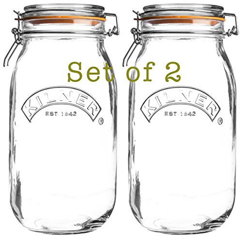 Get Goods Clip Top Round Jar 2 Litre, 34.2 x 26.2 x 12.8 cm