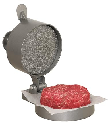 Weston Burger Press, Makes 4 1/2 Diameter Patties for Hamburger, Crab Cakes, Sausage, 1/4lb to 3/4lb, Single, Non-stick Heavy-Duty Cast Aluminum (07-0301)
