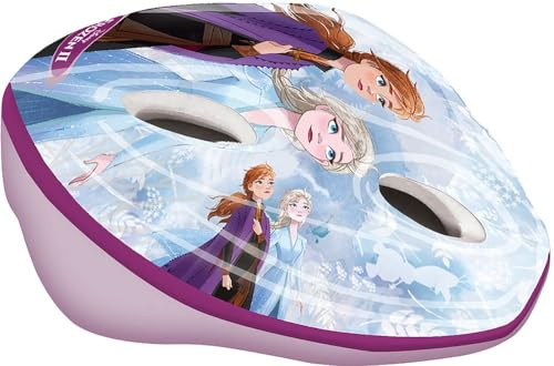 Disney Unisex Jugend Frozen Fahrradhelm, Mehrfarbig, 53-55 cm