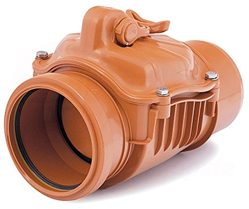 Rückstauklappe Rückstauverschluß Ø 125 mm Rückstauventil HT KG Rohr Abwasserrohr Rückstau