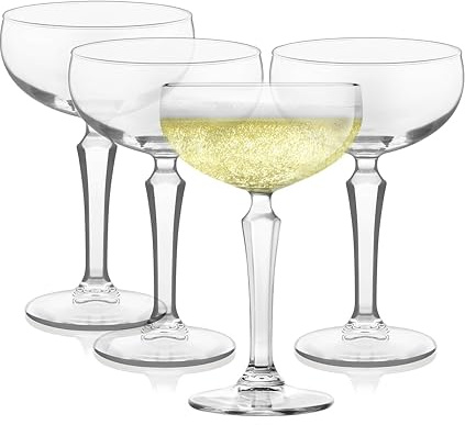 Libbey Capone Speakeasy Coupe Cocktail Glasses, Set of 4