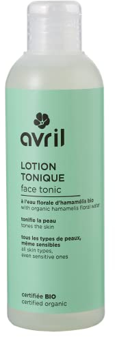 Avril - Lotion Tonique Visage Bio - Eau Florale d'Hamamélis Bio - Tout Type de Peau, Même Sensible - 99% d'Origine Naturelle - Certifié Bio Ecocert - Produit Végan, Fabriqué en France - 200ml