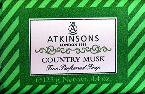 6 x Atkinsons Country Musk Seife, 125 g
