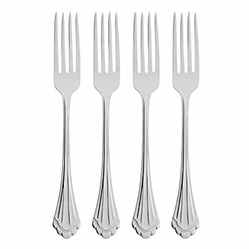 Oneida Marquette Fine Flatware Dinner Forks, Set of 4