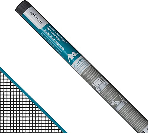 Saint-Gobain ADFORS Clear Advantage Door & Window Screen, 36 inches x 84 inches Roll - Increased Visibility Replacement Screen for Windows and Doors - Charcoal