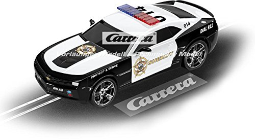 Carrera Go!!! 20064031 2015 Chevrolet Camaro ZL1 Sheriff 1:43 Scale Slot Car, With Flashing Lightbar, Suitable For Ages 6 Years+