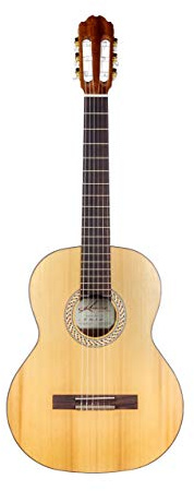 Kremona Soloist S62C OP 7/8 Size Beginner Classical Guitar – Solid Cedar Top – Handmade in Europe – Nylon Strings – Padded Gig Bag Included