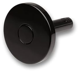 SIRO Kleiderhaken Schwabmünchen, Schlicht, Kunststoff schwarz, 56 mm x 33 mm x 56 mm, LA 42 mm, H194/A3V1KB