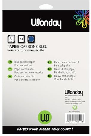 JPC 36799 Papier Carbone Day A4 210x 297mm Film Isotil Pochette Lot de 10 Vert