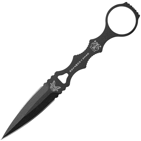 Benchmade - SOCP 176 Tactical Double Edged Dagger with Black Powdercoat 440C Handle (176BK)