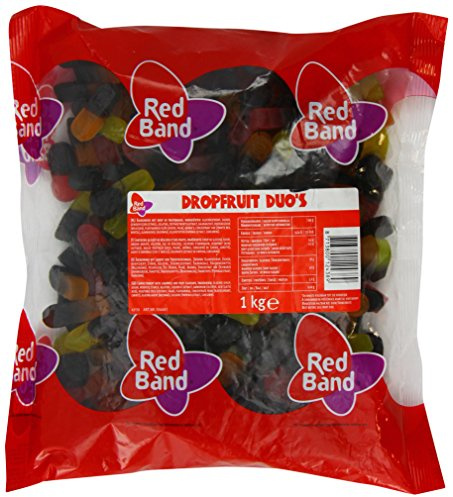 Red Band Liquorice Fruit Duos 1 Kg - Dutch Quality
