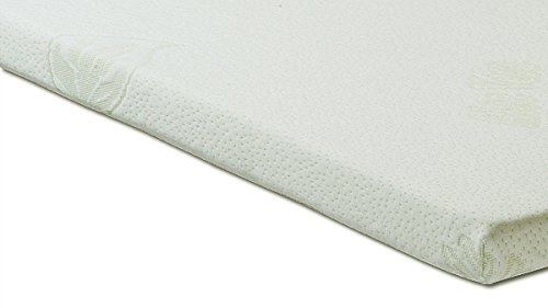 ELONEO Matratzenauflagen-Ersatzbezug mit Reißverschluss, Aloe Vera Bezug geeignet für alle 7 cm Matratzen Topper, allergikerfreundlich, hautfreundlich u. waschbar, Weiß (140 x 200 cm)
