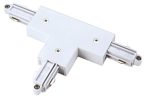 T-Verbinder für 1-Phasen HV-Stromschiene, Aufbauversion, Erde links, weiß