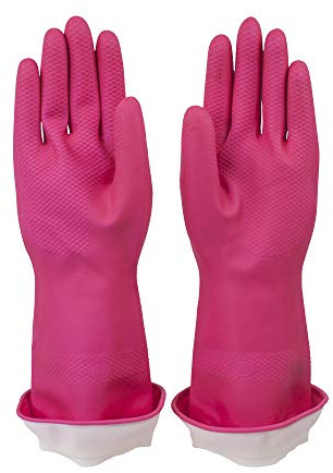Casabella 46060 Premium Waterblock Gloves, Large, 1-Pair, Pink