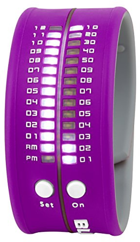 Uhr - Fashion Timestrap - Binär Silikon - lila