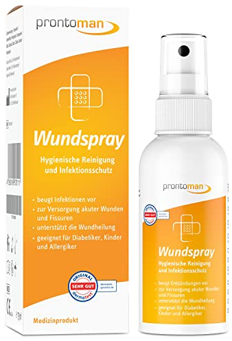 Prontoman Wundspray 75ml - Reinigung und Befeuchtung von Wunden und leichten Verbrennungen