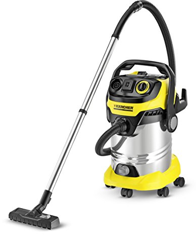 Kärcher WD 6 P Premium Aspirateur multifonction avec Prise d'asservissement/Cuve 30 L 1300 W Noir/Jaune