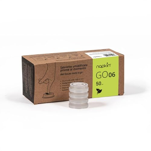 Napkin GO 06 - Salviettine The Verde Umidificate in capsula, anallergiche - Conf. 50pz
