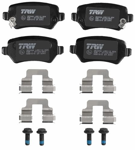 TRW GDB1515 Pastillas de Freno Juego de 4 para Opel Corsa C (X01) 2000-2009 Eje Trasero y Otros Vehículos