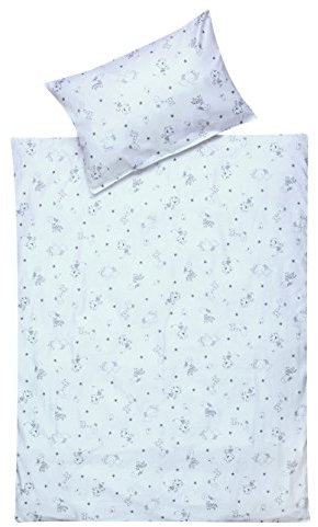 Schardt 13 501 1/765 2-teilige Kinderbettwäsche Tiny Stars, grey