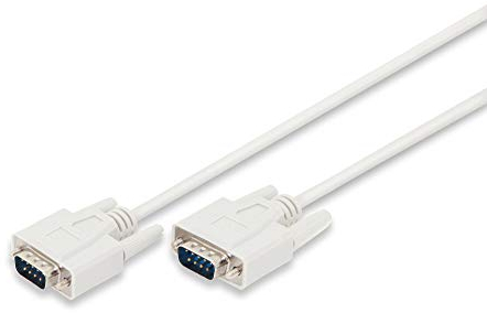 DIGITUS Câble de connexion série D-Sub 9 à D-Sub 9 - Plug to Plug - 3.0m - RS-232 - RS-485 - Beige