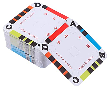 Amagogo 100 Praktische Webkarten mit Glatter Oberfläche für Weaving