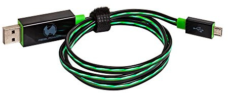 Real Power LED Floating Cable Schwarz/grün