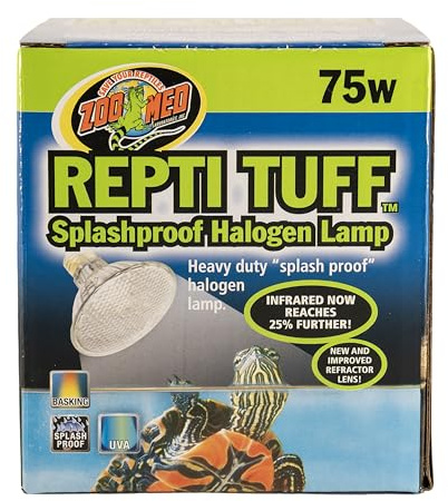 Zoo Med Turtle Tuff Splashproof Halogen Lamp 75 Watts