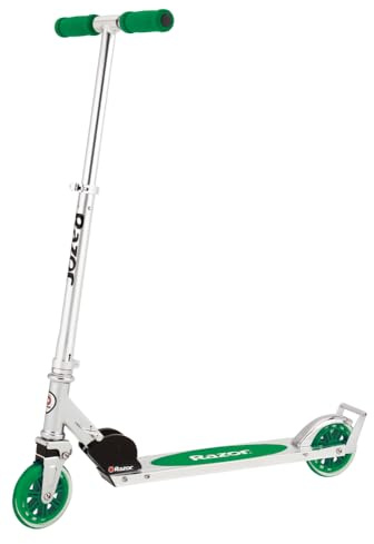 Razor A3 Kick Scooter for Kids - Larger Wheels, Front Suspension, Wheelie Bar, Lightweight, Foldable, and Adjustable Handlebars