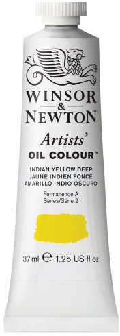 Winsor & Newton Artists' Oil Paint, 37ml Tube, Indian Yellow Deep