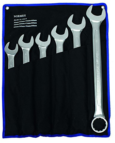 Maulschlüssel Gabelschlüssel 34-50mm XXL 6tlg. Ringschlüssel Normex