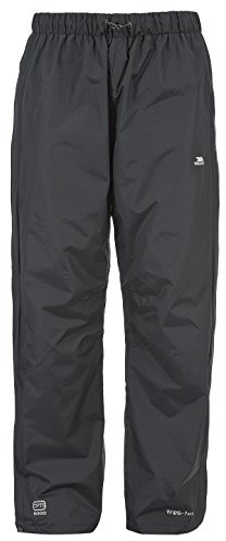 Trespass Mens Waterproof Trousers Windproof Breathable Purnell Black