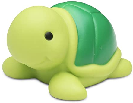DolliBu Sea Turtle Bath Buddy Squirter – Floating Green Turtle Rubber Bath Toy, Fun Water Squirting Bathtime Play for Toddlers, Cute Sea Life Animal Toy