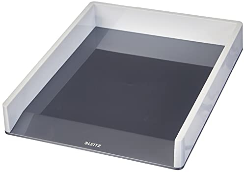 Leitz WOW Briefkorb, perlweiß /grau, 53611001