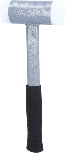 KS Tools 140.5275 Mazzuola, Antirimbalzo, con Manico Tubolare in Acciaio Stabile e Robusto, Teste Intercambiabili in Resistente Polia mmide Antischeggia Peso 1110 G, 310 mm