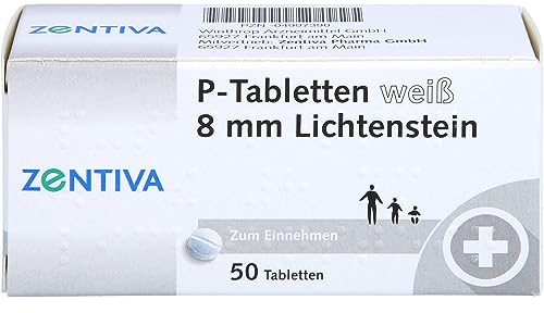 P-Tabletten weiß 8 mm Lichtenstein, 50 St. Tabletten
