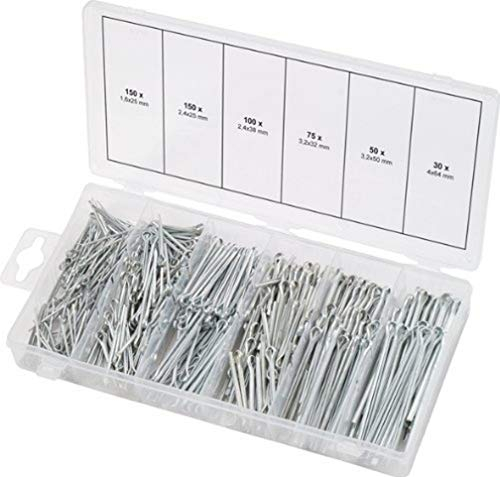 KS Tools 970.0080 Assortiment de 555 Goupilles fendues