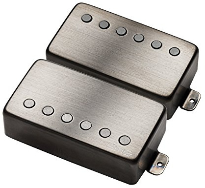 EMG JH James Hetfield Electric Guitar Pickup Set, Brushed Black Chrome