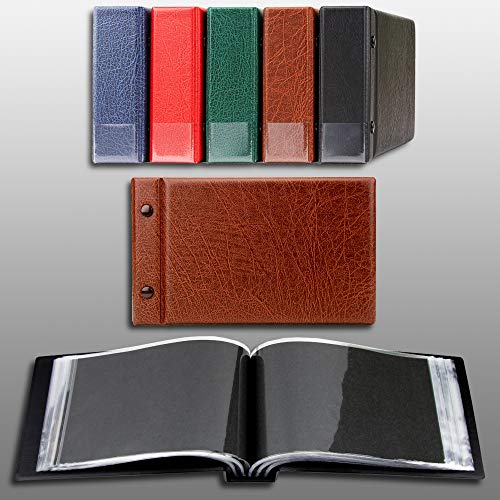 Prophila Kobra piccolo album per 100 cartoline e lettere fino a 190 x 125 mm, marrone